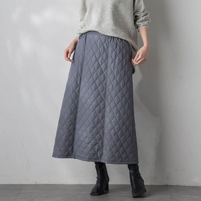キルトタフタスカート≪洗濯機で洗える≫