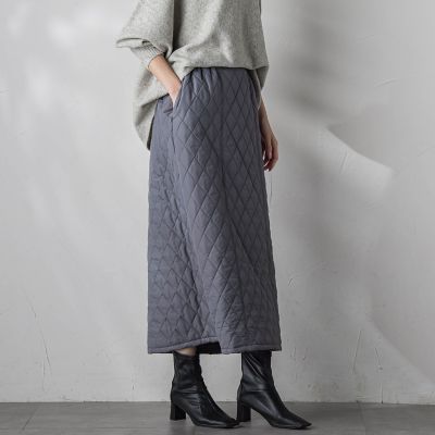 キルトタフタスカート≪洗濯機で洗える≫