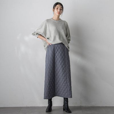 キルトタフタスカート≪洗濯機で洗える≫