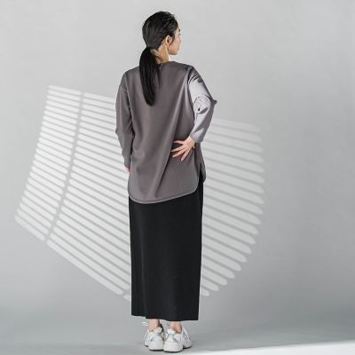 配色トリムスカート≪手洗い可能≫