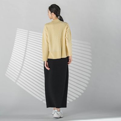 配色トリムスカート≪手洗い可能≫