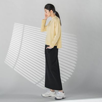 配色トリムスカート≪手洗い可能≫