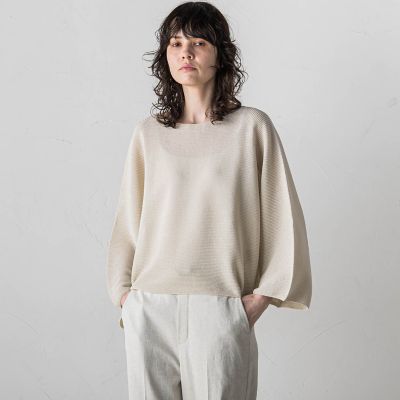 【新品未使用】AURALEE クロップド長袖トップス ホワイト サイズ1 Midorikawa(ミドリカワ) 長袖TシャツMID20SS-CU02 MID20SS-CU02