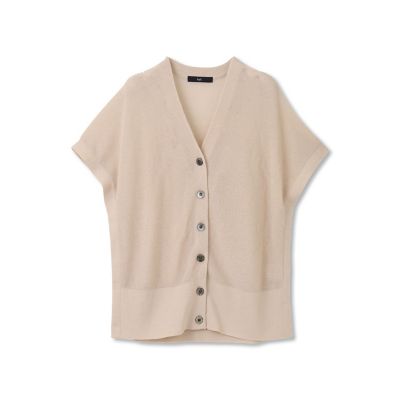 片畦サマーニットジレ≪手洗い可能／防しわ≫ | la.f（Women