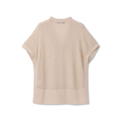 片畦ニットジレ 片畦サマーニットジレ≪手洗い可能／防しわ≫ | la.f（Women