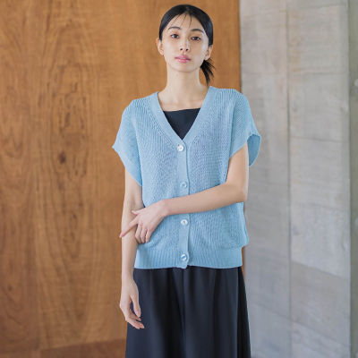 ＜la.f...（Women）＞【ＷＥＢ＆ａｍｐ　一部店舗限定】ニットベスト≪手洗い可能≫