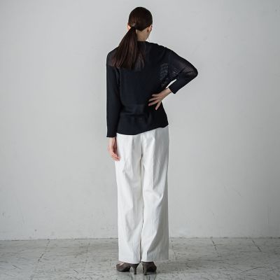 メッシュニットカーディガン≪手洗い可能≫