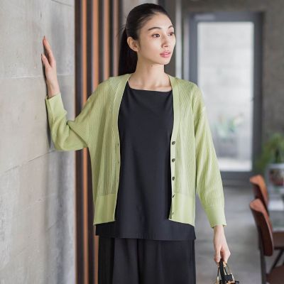 ＜la.f...（Women）＞メッシュニットカーディガン≪手洗い可能≫