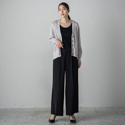 メッシュニットカーディガン≪手洗い可能≫