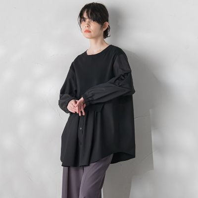 レイヤード風プルオーバー≪手洗い可能≫ レイヤード風プルオーバー≪手洗い可能≫ | la.f（Women）/ラ