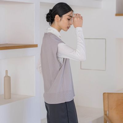 Ｖネックニットベスト≪手洗い可能≫