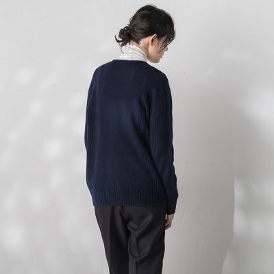 KARLKARLキーネックカーディガン≪手洗い可能≫ | la.f