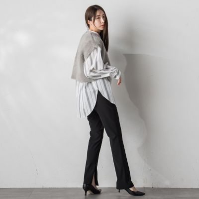 【カタログ掲載】シャギーニットベスト≪手洗い可能≫