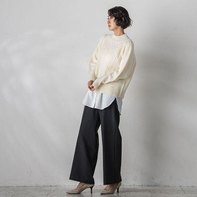 カタログ掲載】HAMILTONケーブル編みニットプルオーバー