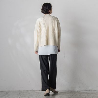 カタログ掲載】HAMILTONケーブル編みニットプルオーバー