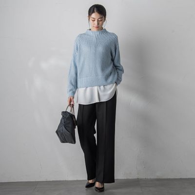 メッシュラメニット≪手洗い可能≫ | la.f（Women）/ラ エフ | 三越