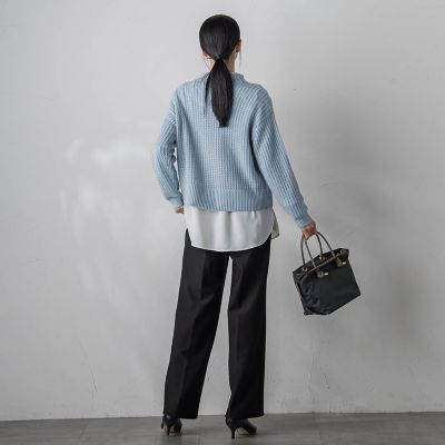 メッシュラメニット≪手洗い可能≫ | la.f（Women）/ラ エフ | 三越