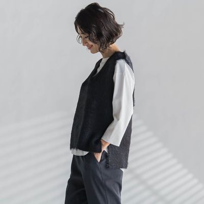 【ＷＥＢ限定】シャギーニットベスト≪手洗い可能≫