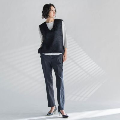 【ＷＥＢ限定】シャギーニットベスト≪手洗い可能≫
