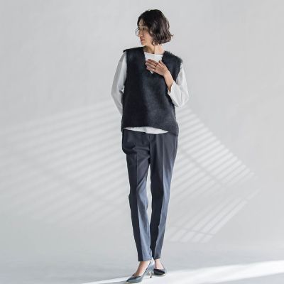 【ＷＥＢ限定】シャギーニットベスト≪手洗い可能≫
