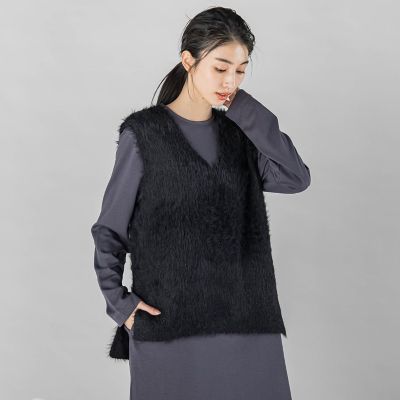 【ＷＥＢ限定】シャギーニットベスト≪手洗い可能≫
