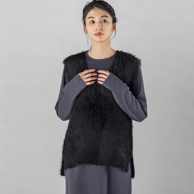 【ＷＥＢ限定】シャギーニットベスト≪手洗い可能≫