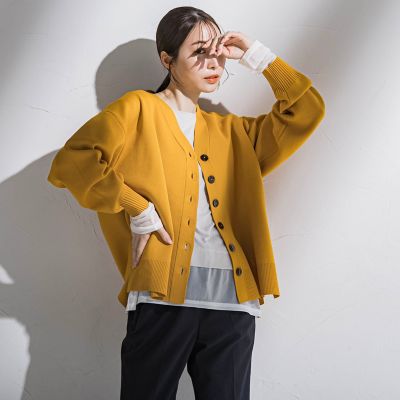 la.f...（Women）/ラ エフ Vネックカーディガン