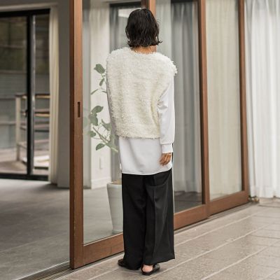 ニット セーター チュールモールニット「手洗い可能」 レディース la.f ニット セーター チュールモールニット「手洗い可能