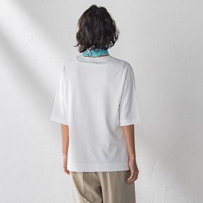 Ｔシャツ風ニットプルオーバー≪手洗い可能≫