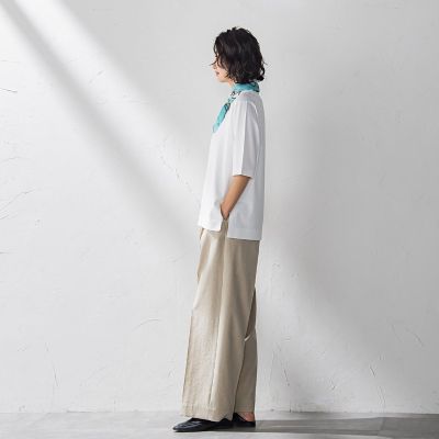 Ｔシャツ風ニットプルオーバー≪手洗い可能≫