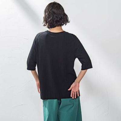 Ｔシャツ風ニットプルオーバー≪手洗い可能≫