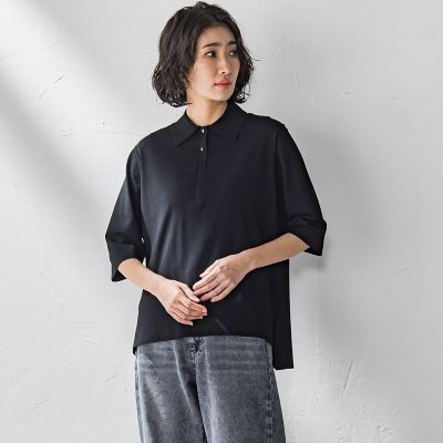 ＜la.f...（Women）＞襟付きニット≪手洗い可能≫