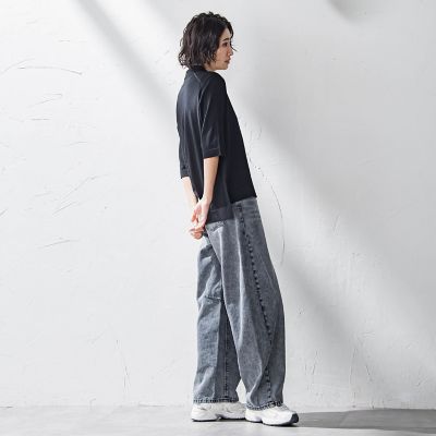 襟付きニット≪手洗い可能≫