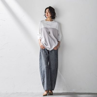 la.f... / ラ・エフ バイカラーニット≪手洗い可能≫ WEB限定】バイカラーニット≪手洗い可能≫ | la.f（Women