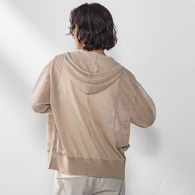 シアーラメニットパーカー≪手洗い可能≫