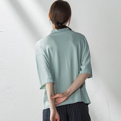 ポケット付き襟ニット≪手洗い可能≫