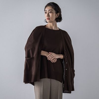 ＜la.f...（Women）＞【極】ＳＡＲＩニットカーディガン≪手洗い可能≫