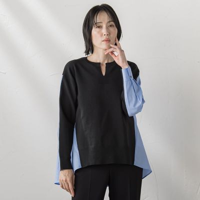 バックギャザー切り替えニット≪手洗い可能≫ | la.f（Women）/ラ