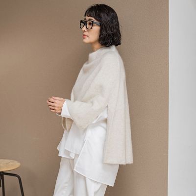 美品✨ ヨリ ウールケーブルニット クルーネック ホワイト ゆったり F 美品✨ ヨリ ウールケーブルニット クルーネック ホワイト ゆったり F