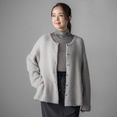 フェザーヤーンニットカーディガン | la.f（Women）/ラ エフ | 三越
