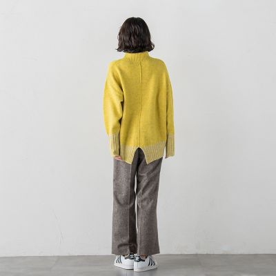 WEB限定】”ふんわり配色の”もっちりハイネックニット | la.f