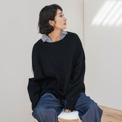 WEB限定／新色追加】”3コーデが叶う2点セット”ニット×シャツ | la 