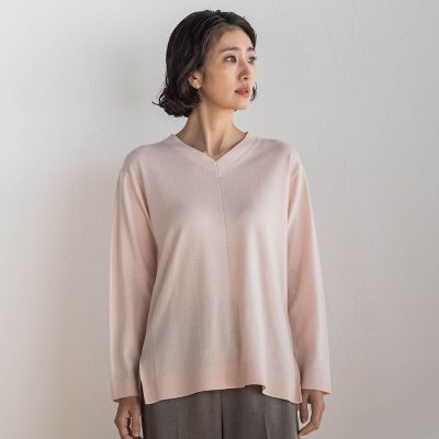 ラエフ（la．f．．．）/ファインウールVネックニット ファインウールVネックニット | la.f（Women）/ラ エフ | 三越