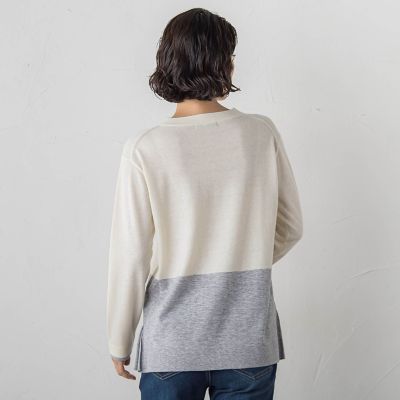 ファインウールVネックニット | la.f（Women）/ラ エフ | 三越