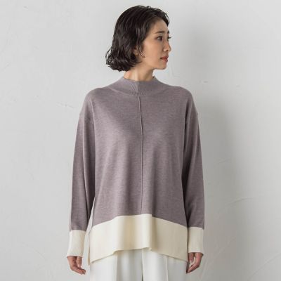 6343【美品】ブリーフィング　ハイネック長袖ニット　薄手　ウール 6343【美品】ブリーフィング ハイネック長袖ニット 薄手 ウール