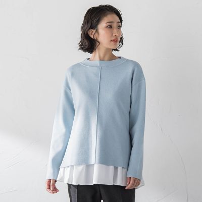 ＜la.f...（Women）＞”マシュマロタッチ”トーンアップニット