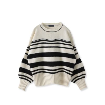 新品オールドマンズテーラー　ボーダーニット WEB限定】”ふんわり着心地”ランダムボーダーニット | la.f