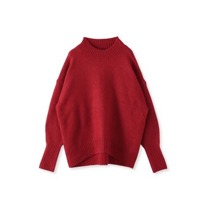 WEB限定】”毎日頼れる”ゆったりモックネックニット | la.f