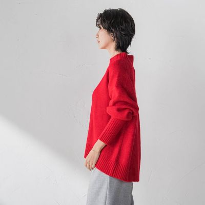 WEB限定】ヤクライクモックネックニット | la.f（Women）/ラ