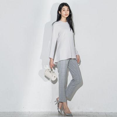 ダブルクロス2WAYペプラムブラウス≪洗濯機で洗える／セットアップ